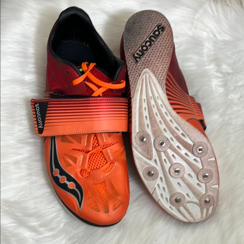 Saucony Soarin Vibrant Orange Running Track Shoes